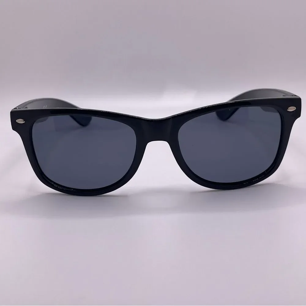 Black Polarized Sunglasses Wayfarer Silhouette Mens Womens